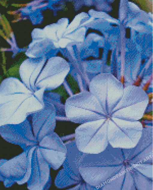 Periwinkle Flowers Diamond Painting