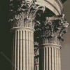 Corinthian Roman Columns Diamond Painting