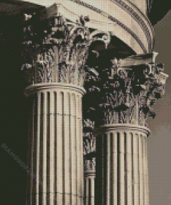 Corinthian Roman Columns Diamond Painting