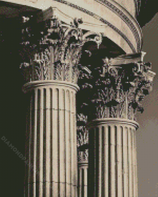 Corinthian Roman Columns Diamond Painting