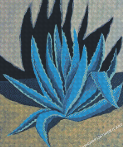 Blue Agave Shadow Diamond Painting