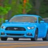 Blue Mustang Diamond Painting