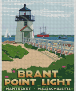 Brant Point Light Diamond Painting