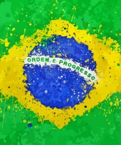 Brazil Flag Diamond Painting