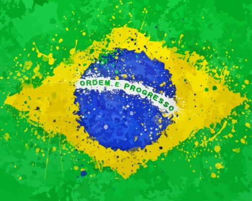 Brazil Flag Diamond Painting