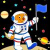 Cartoon Dog Astronaut Diamond Painting