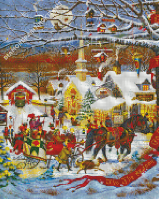 Christmas Small Town Diamond Painting