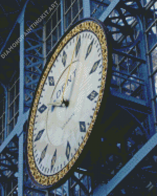 St Pancras Station Clock Diamond Painting