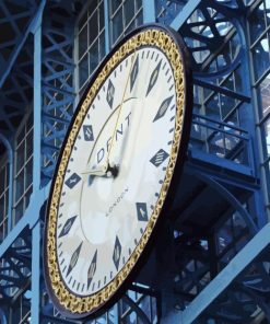 St Pancras Station Clock Diamond Painting