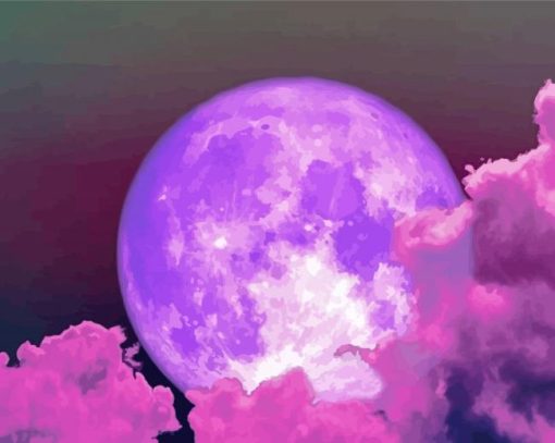 Clouded Moon Diamond Painting