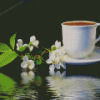 Coffee And Flower Diamond Painting