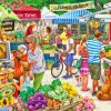 Farm Market Town Diamond Painting