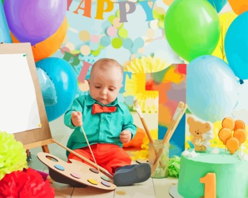 Baby Birthday Diamond Painting