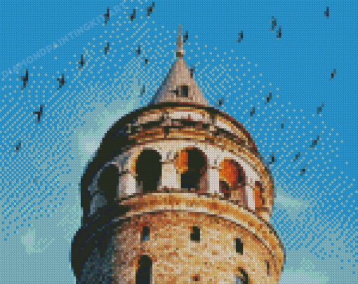 Galata Tower Diamond Painting