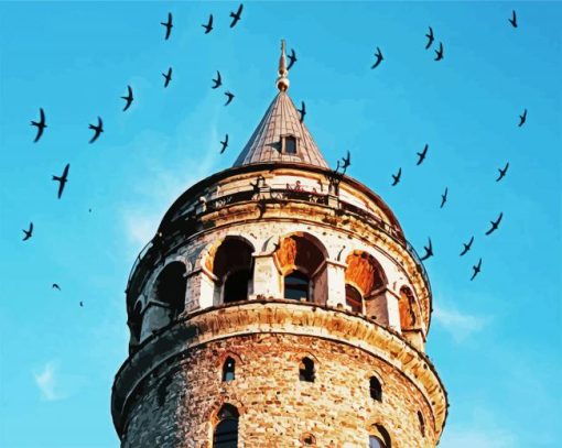 Galata Tower Diamond Painting