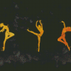 Golden Lyrical Dancers Diamond Painting