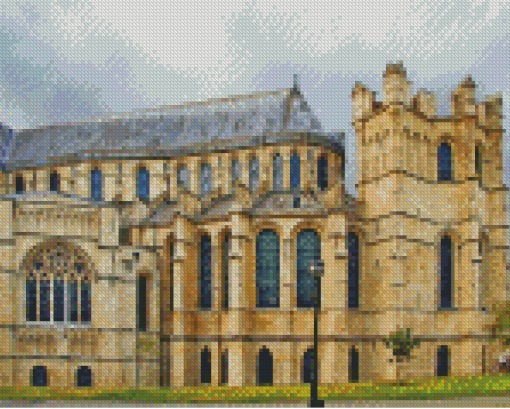 Gothic Canterbury Cathedral Diamond Painting