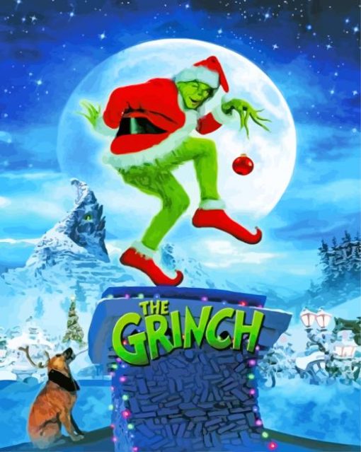 Grinch And Max The Dog Diamond Painting