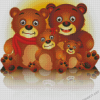 Happy Bears Family Diamond Painting