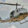 Huey Helicopter Diamond Painting