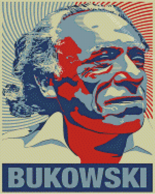 Charles Bukowski Poster Diamond Painting