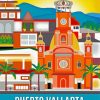 Puerto Vallarta Poster Diamond Painting