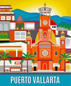 Puerto Vallarta Poster Diamond Painting