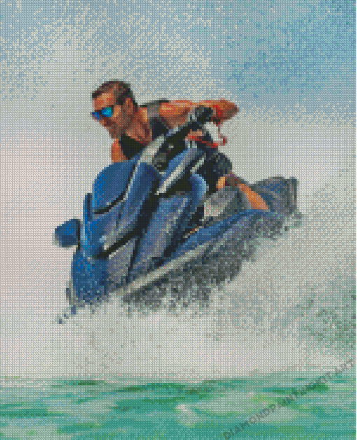 Jet Ski Driver Diamond Painting