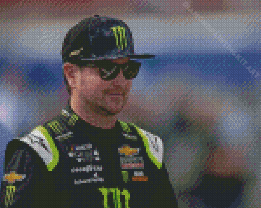 Racer Kurt Busch Diamond Painting