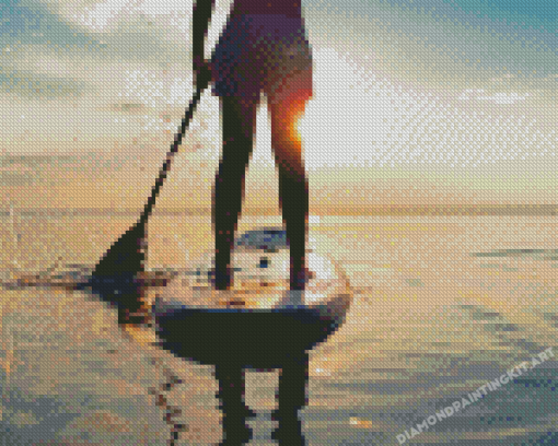 Lake Paddleboarding Diamond Painting