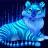 Little Blue Tiger Diamond Painting