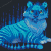 Little Blue Tiger Diamond Painting