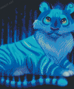 Little Blue Tiger Diamond Painting