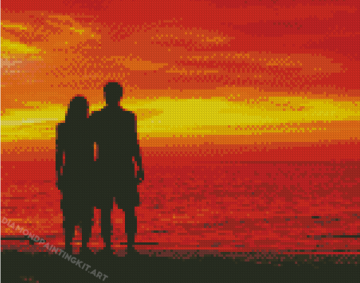 Love Silhouette Diamond Painting