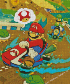 Mario Kart Diamond Painting