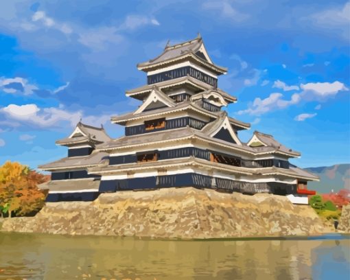 Matsumoto Jo Castle Diamond Painting