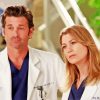 Meredith Grey And Derek Diamond Painting