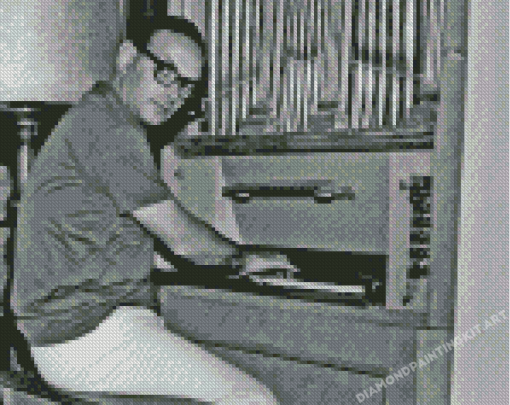 Morricone Playing Piano Diamond Painting