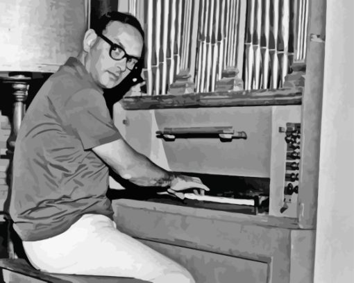 Morricone Playing Piano Diamond Painting