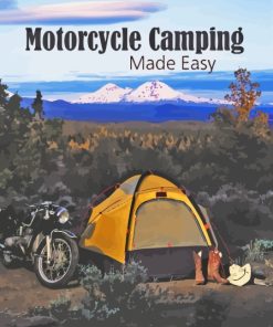 Motorcycle Camping Poster Diamond Painting