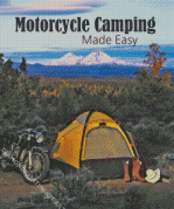 Motorcycle Camping Poster Diamond Painting