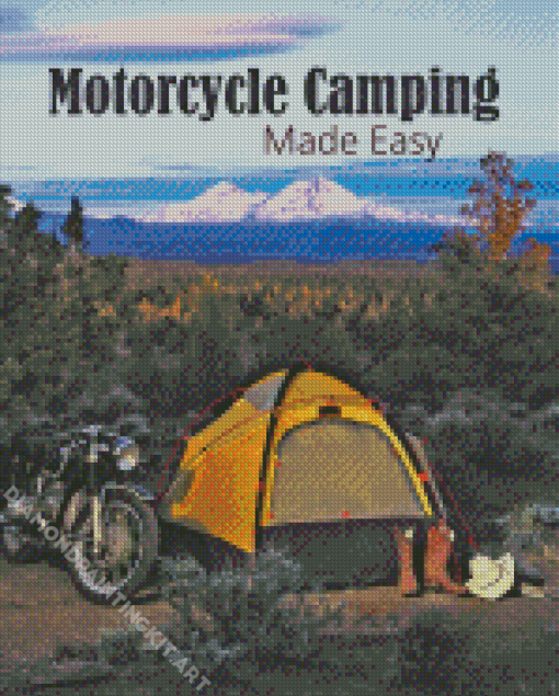 Motorcycle Camping Poster Diamond Painting