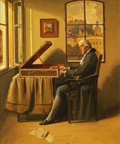 Mozart Playing Piano Diamond Painting