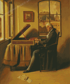 Mozart Playing Piano Diamond Painting