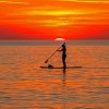 Paddleboardin Silhouette Diamond Painting