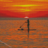 Paddleboardin Silhouette Diamond Painting