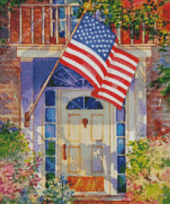 Patriotic Home Diamond Painting