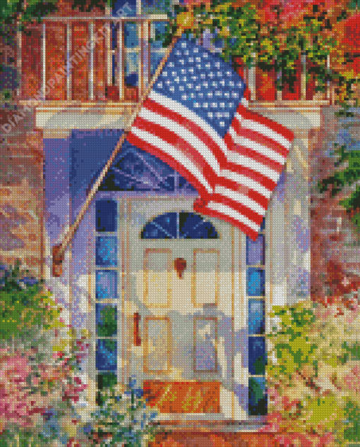 Patriotic Home Diamond Painting