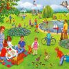 Picnic Summer Park Diamond Painting