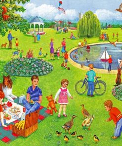 Picnic Summer Park Diamond Painting